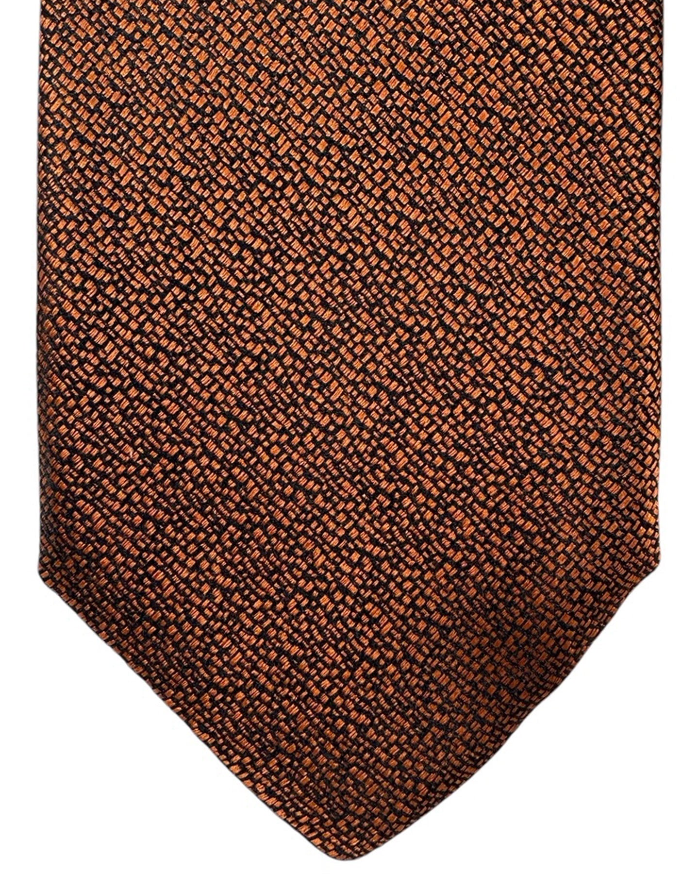 Canali Silk Tie Brown Design