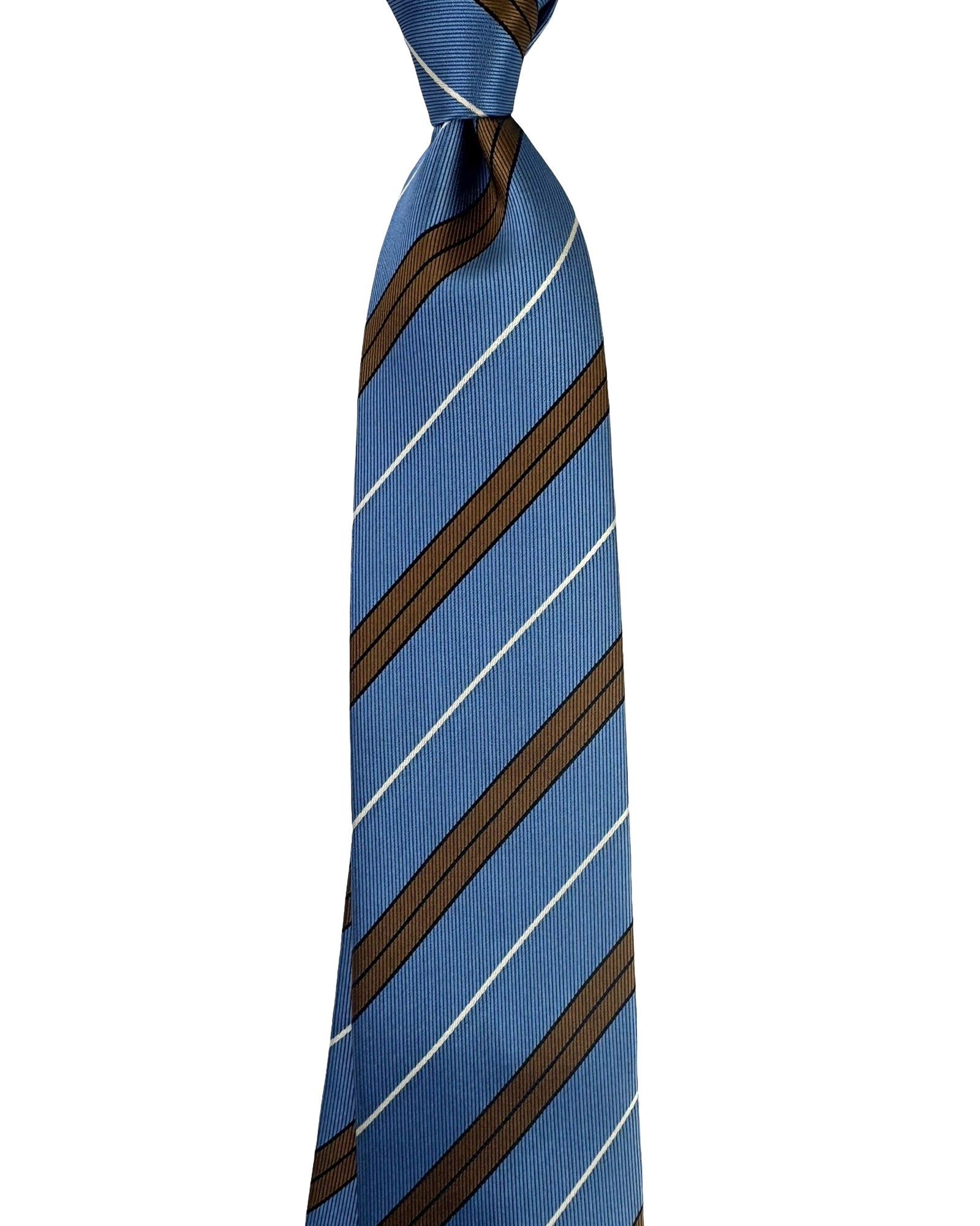 Canali Silk Tie Brown Stripes
