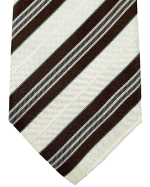 Church's Tie Brown Gray Stripes SALE