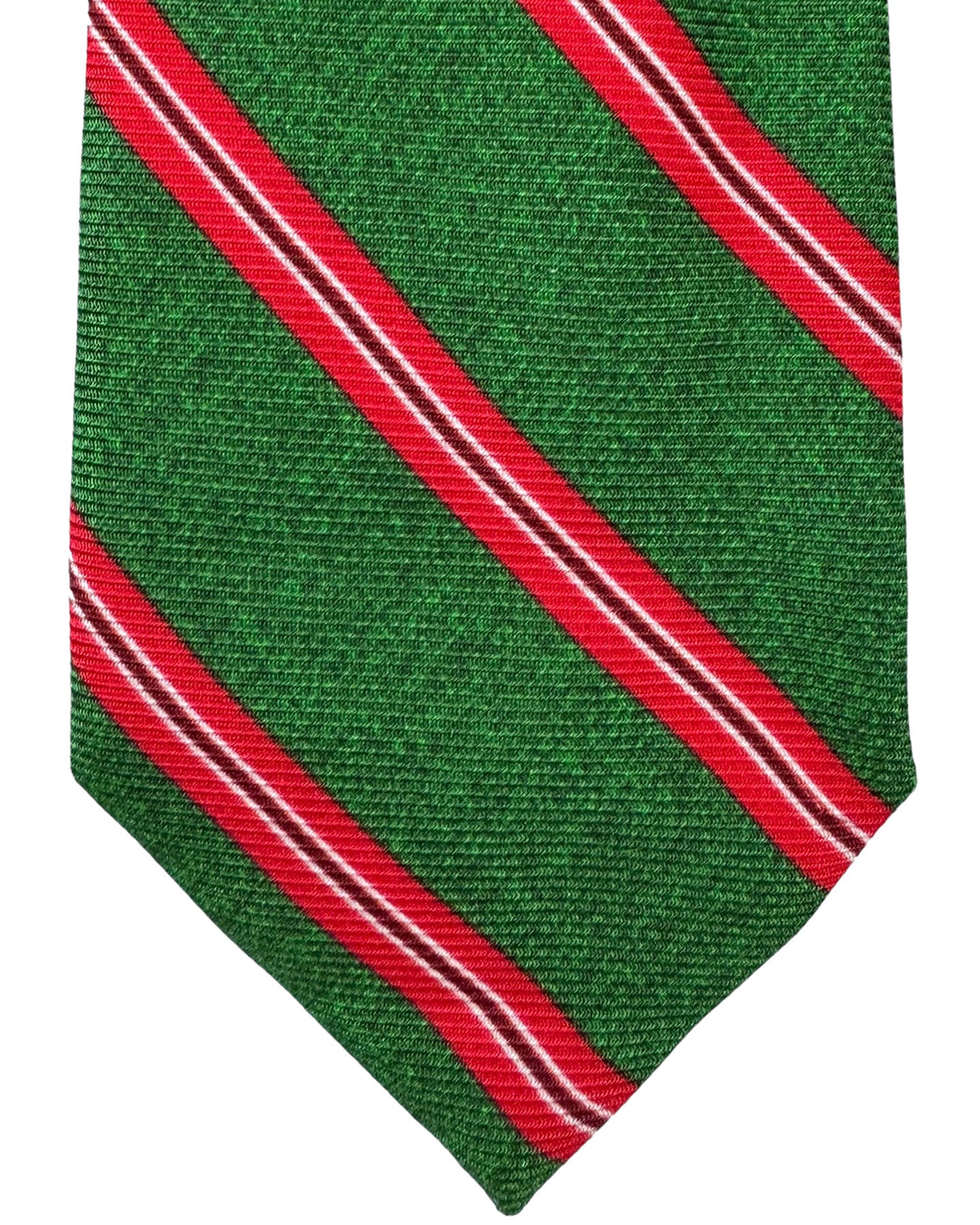 Church's Tie Green Orange Stripes 