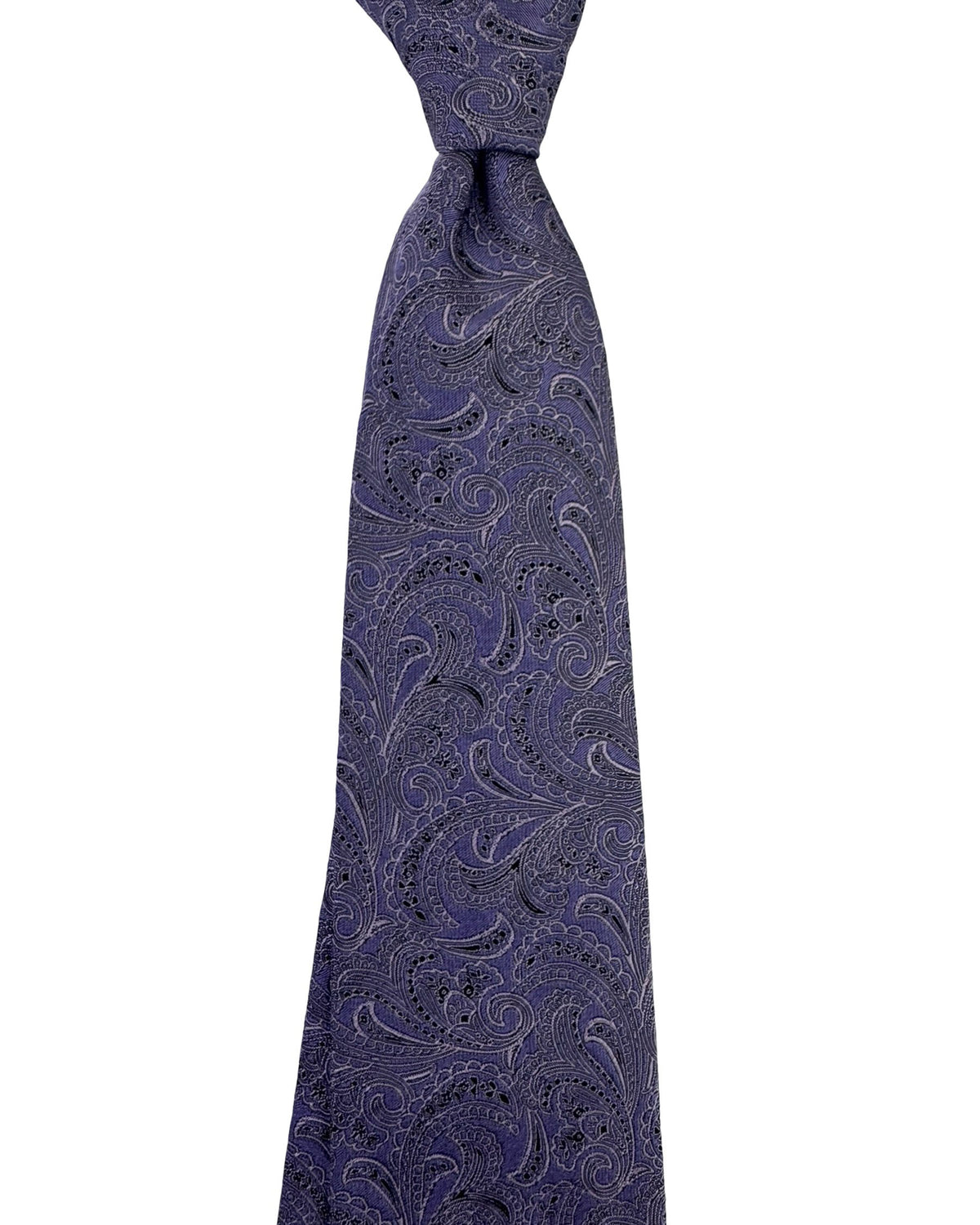 Brunello Cucinelli Silk Tie Lavender Purple Paisley