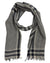 Brunello Cucinelli Scarf Gray Plaid - Cashmere Silk Men Shawl