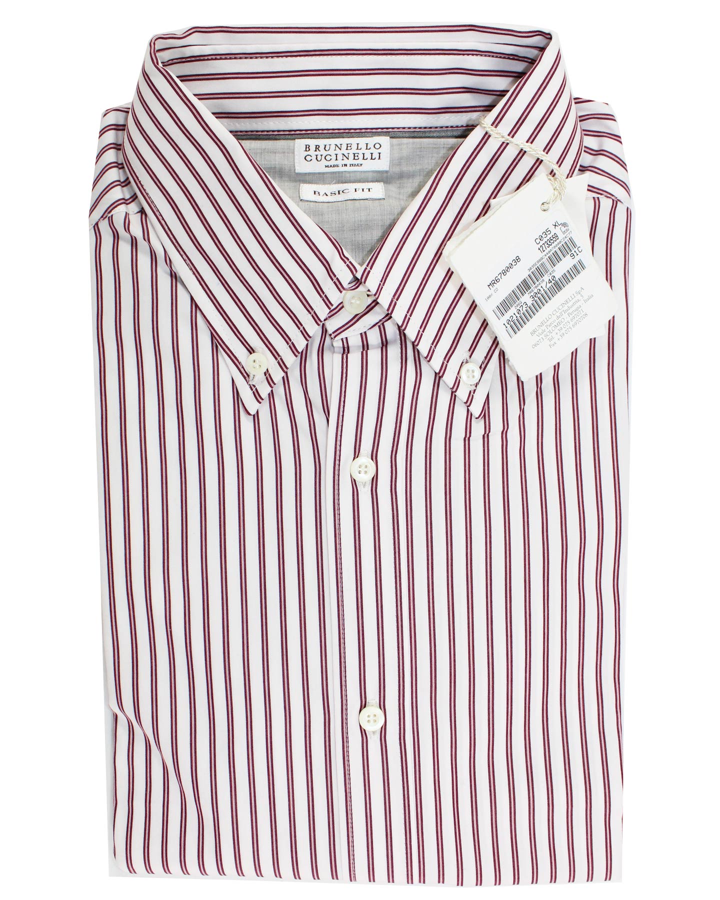 Chemise femme Brunello Cucinelli boutonnée à manches longues en coton Chemise femme Brunello Cucinelli boutonnée à manches longues en coton