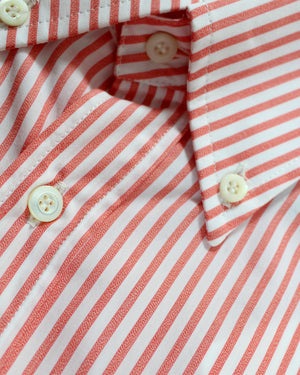 Brunello Cucinelli Button-Down Shirt White Red XXL