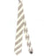 Brunello Cucinelli Tie White Brown Stripes - Linen