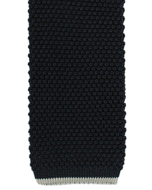  Dark Navy Knitted Tie Cucinelli