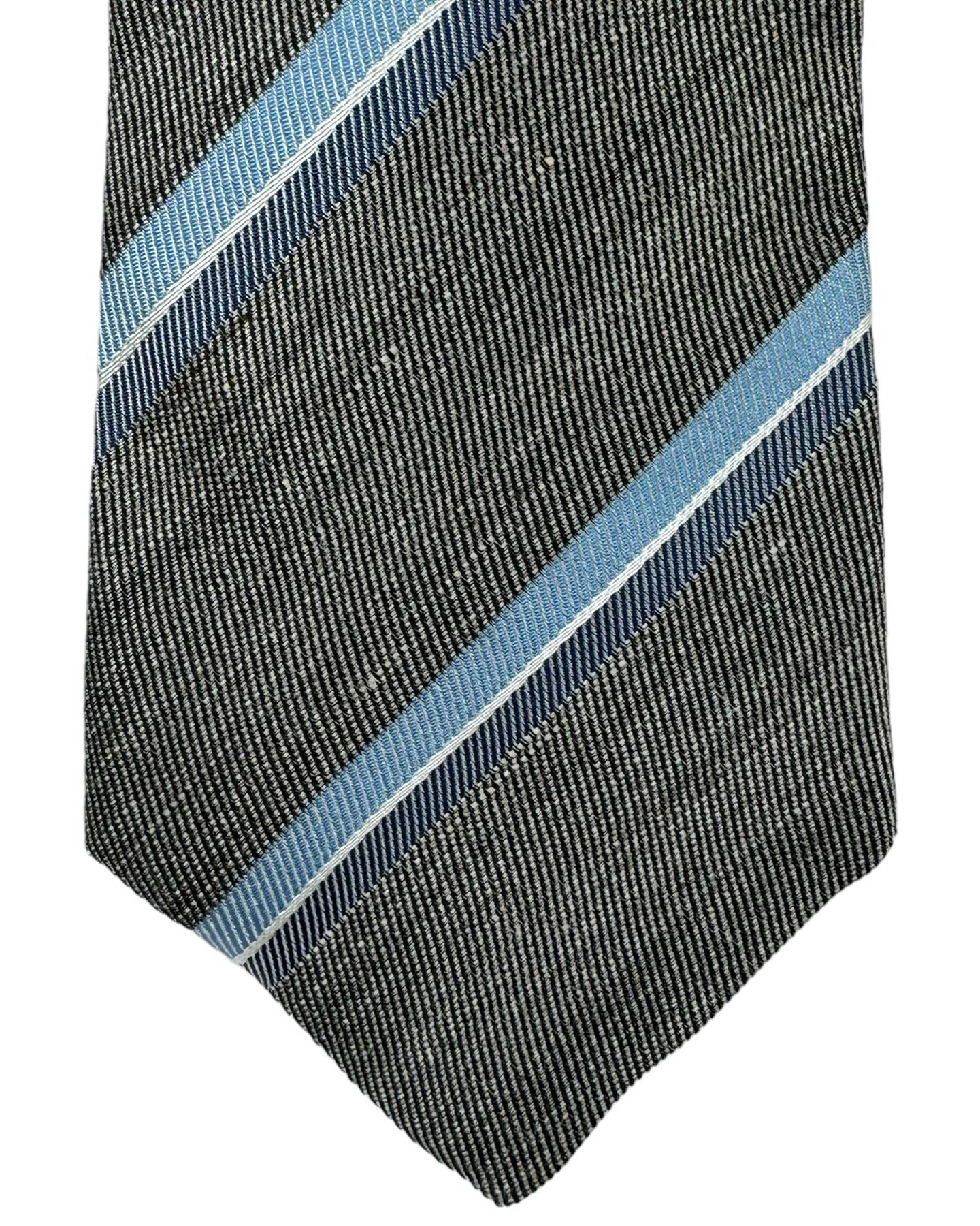 Gray Blue Stripes