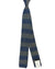 Brunello Cucinelli Cotton Square End Knitted Tie Dark Olive Dark Blue Stripes