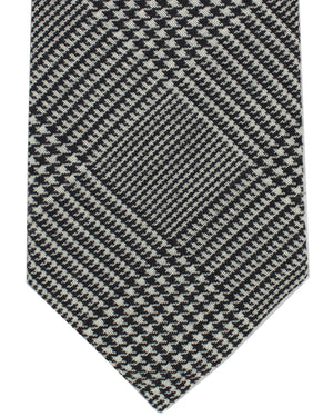 Brunello Cucinelli Tie Glen Check Plaid - Wool Silk