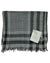 Brunello Cucinelli Scarf Dark Blue Gray Plaid 