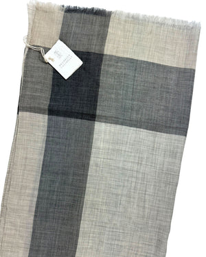 Brunello Cucinelli Scarf Gray - Luxury Cashmere Men Shawl