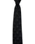 Dolce & Gabbana Skinny Tie Black Tonal Flaming Hearts