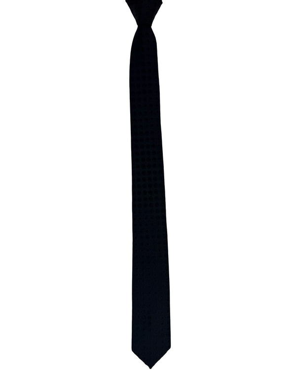 Dolce & Gabbana Skinny Tie Black Medallion Pattern - Tie Deals