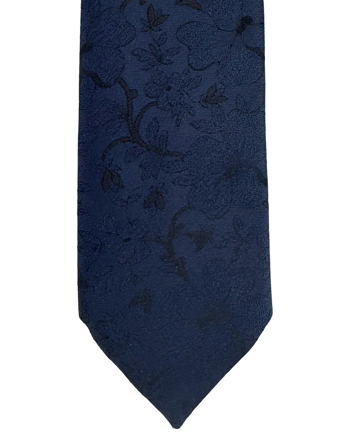 Dolce & Gabbana Skinny Tie Floral Midnight Blue
