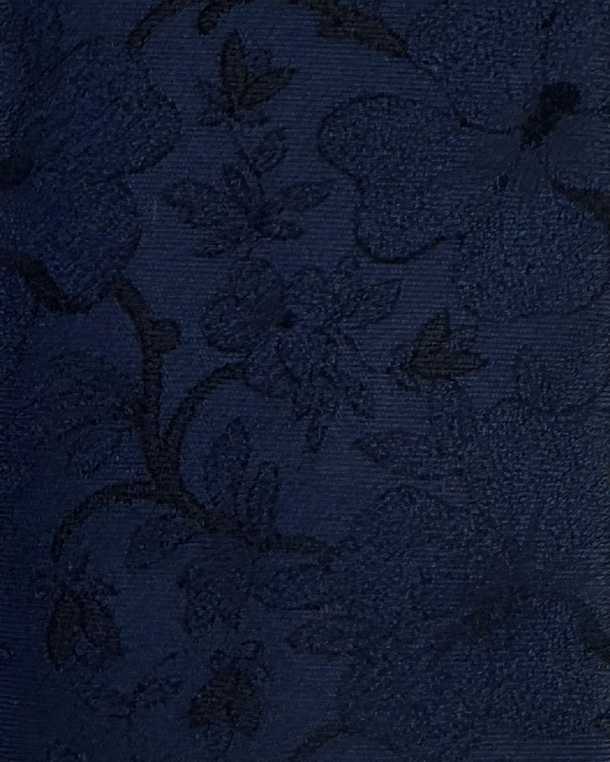 Dolce & Gabbana Skinny Tie Floral Midnight Blue