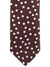 Dolce & Gabbana Skinny Tie Brown Silver Polka Dots
