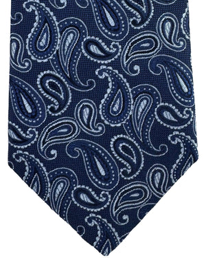 Etro Tie Paisley Design Navy