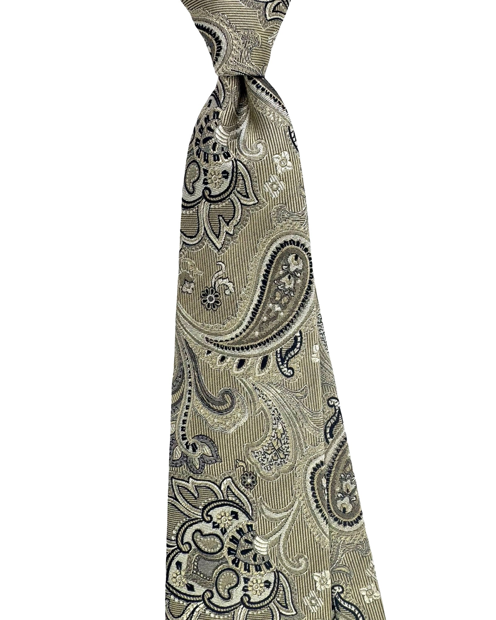 Etro Tie Taupe Paisley Design