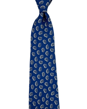 Etro Tie Royal Blue Micro Paisley Pattern