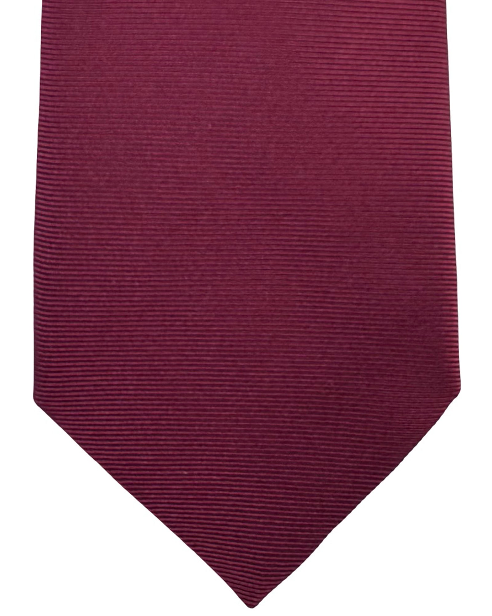 Etro Tie Solid Bordeaux Solid Grosgrain
