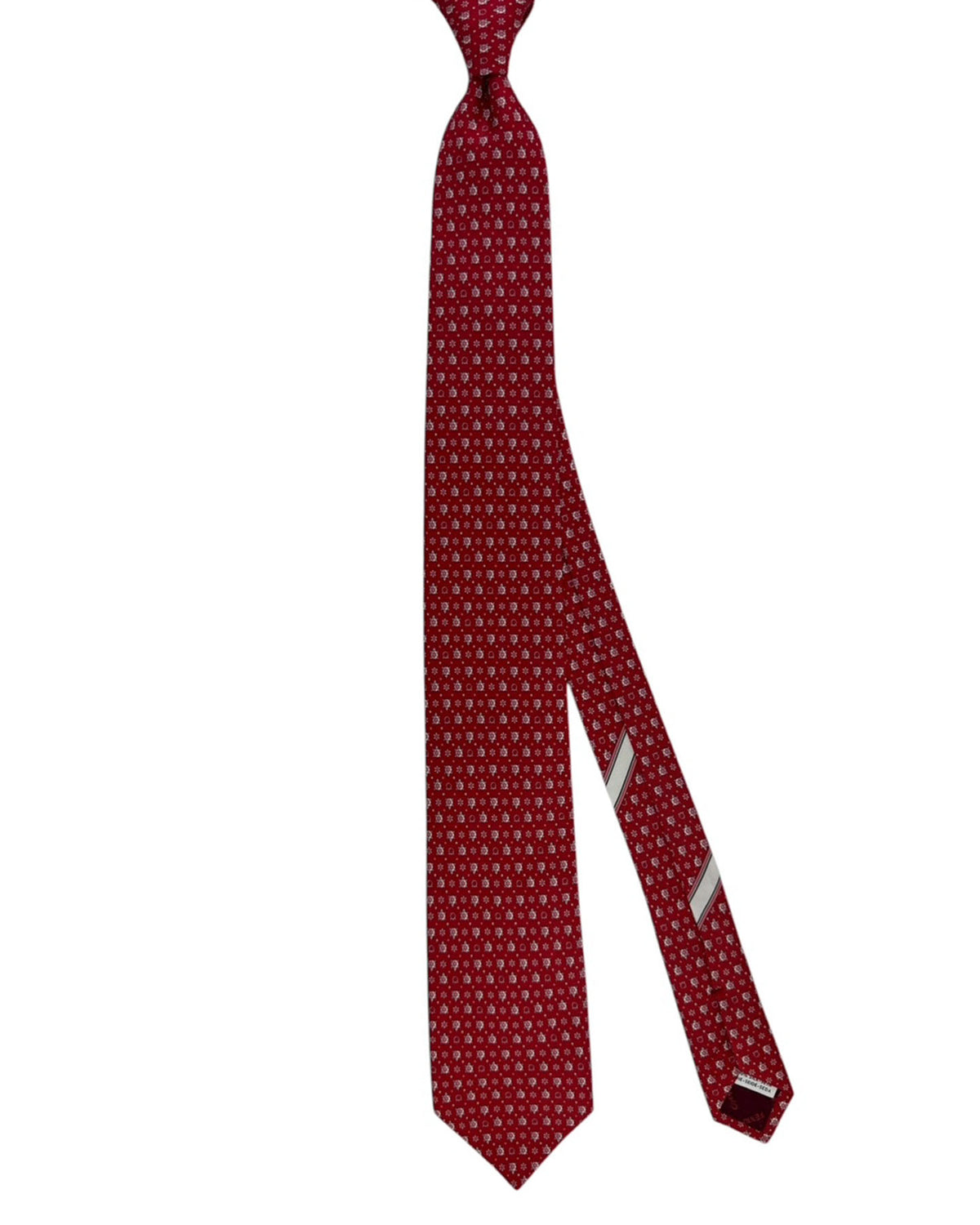 Ferragamo Tie Red Pink 