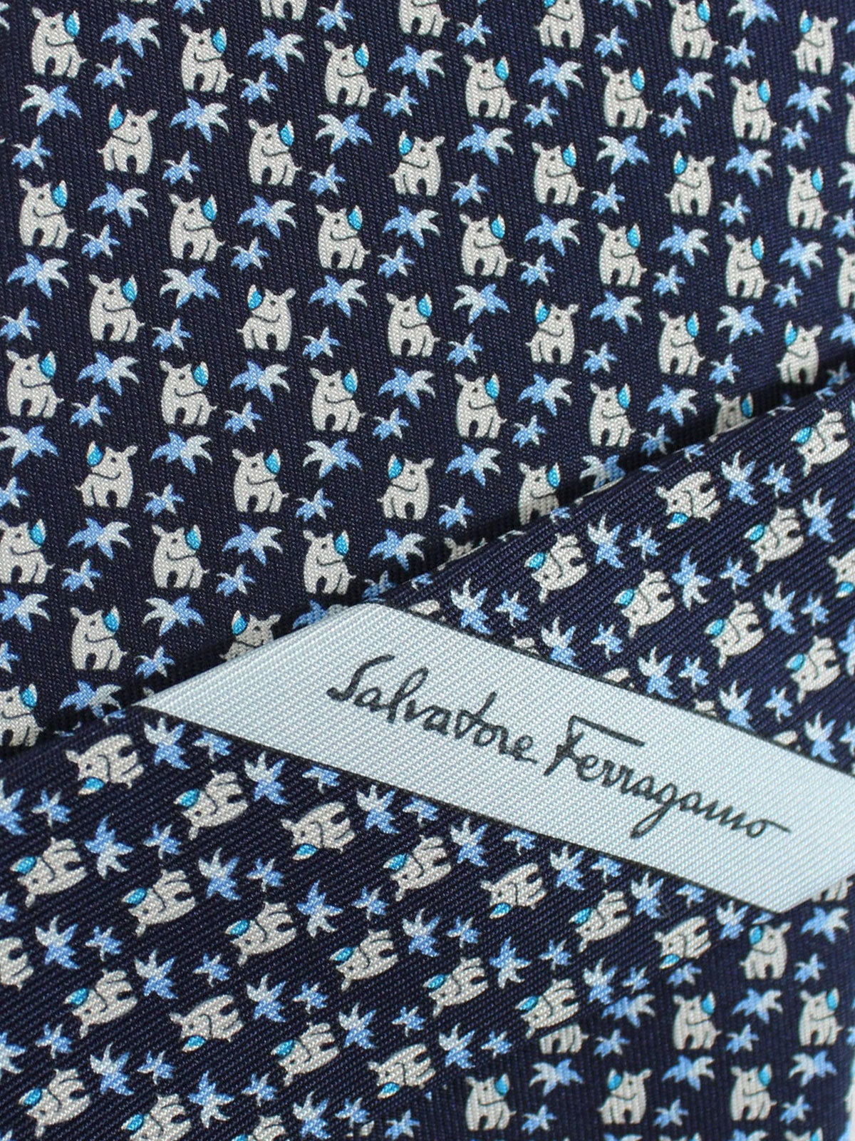 salvatore ferragamo elephant tie