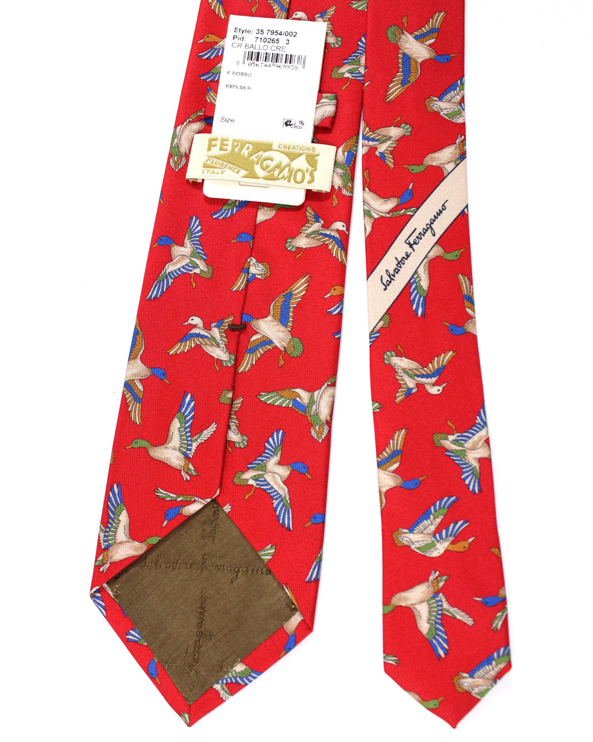 Ferragamo duck discount tie