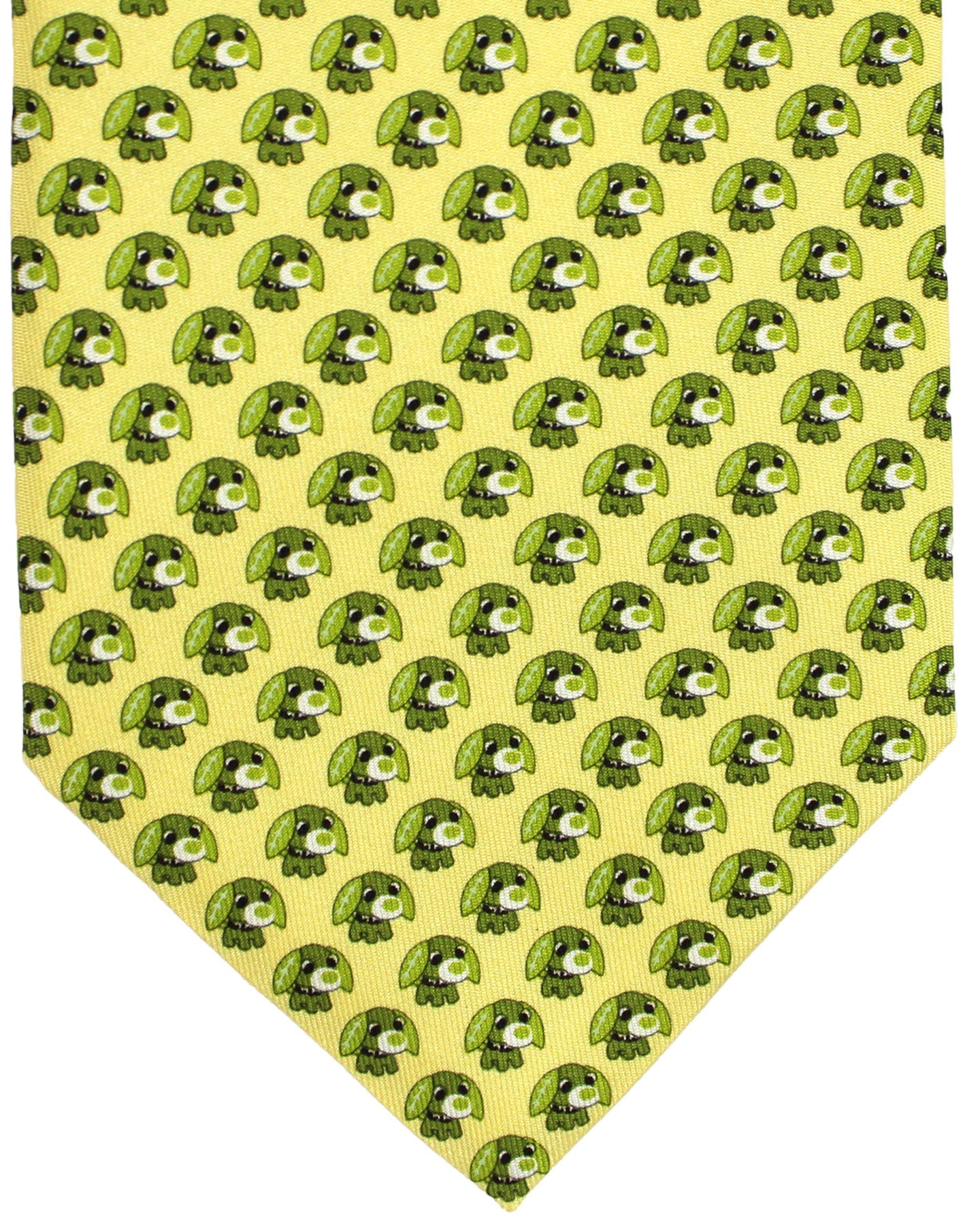 Salvatore Ferragamo Tie Yellow Novelty