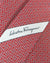 Salvatore Ferragamo Tie Red Mini Logo Design