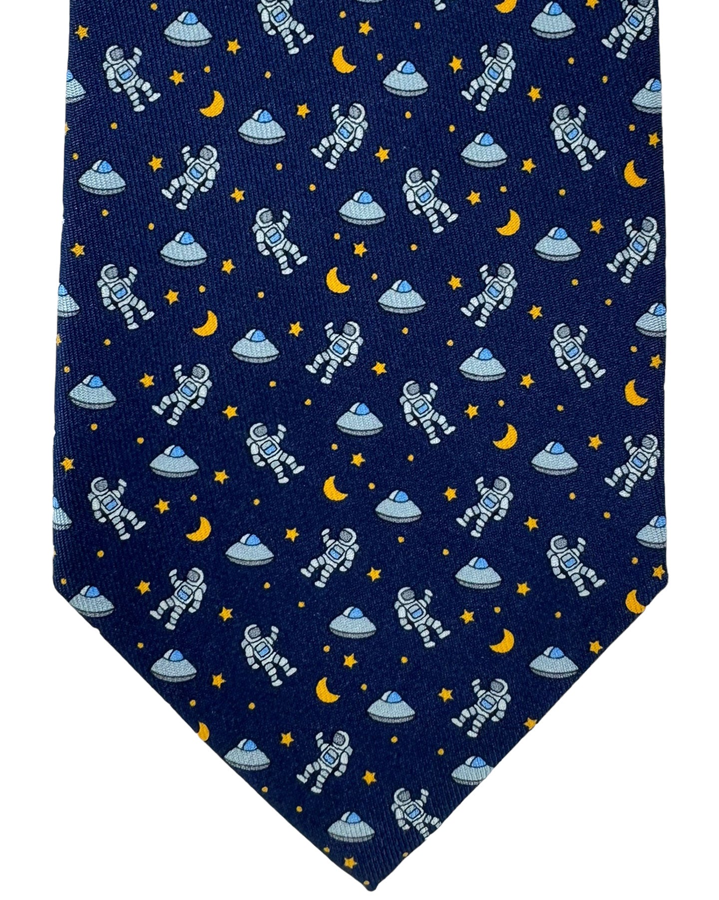 Salvatore Ferragamo Tie Navy Astronaut Design