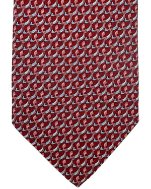 Salvatore Ferragamo Tie Red Logo