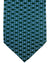 Salvatore Ferragamo Tie Green Blue Interlocking Gancini