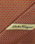 Salvatore Ferragamo Tie Orange Interlocking Gancini