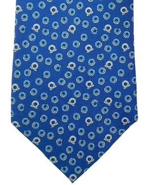 Salvatore Ferragamo Tie Blue Donuts