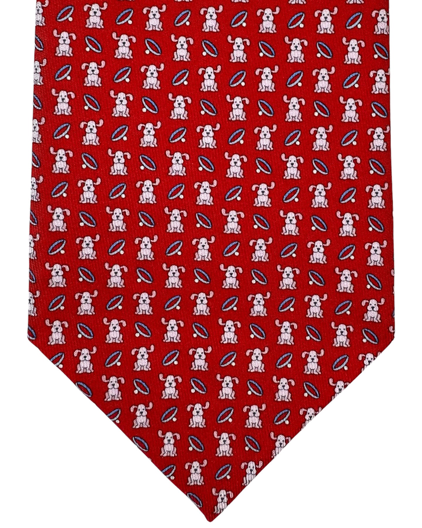 Salvatore Ferragamo Novelty Tie Red Dog Design