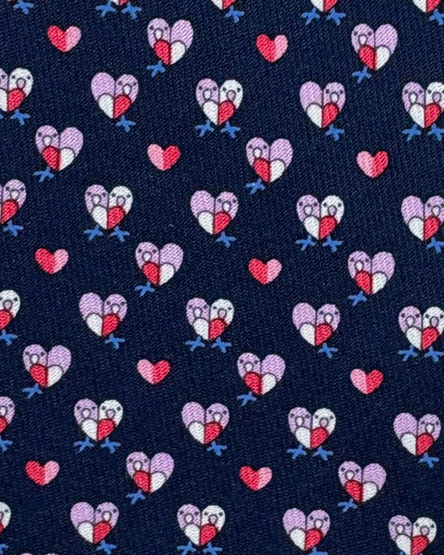 Ferragamo Silk Tie Chicken & Heart