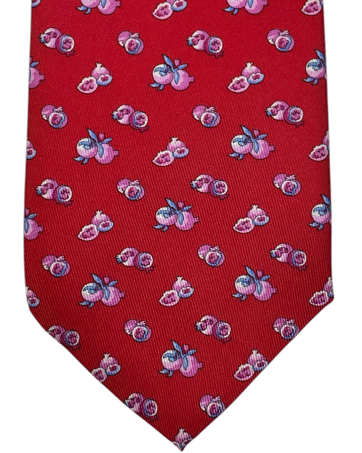 Salvatore Ferragamo Tie Red Fruit Novelty