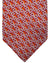 Salvatore Ferragamo Tie Orange Interlocking Gancini