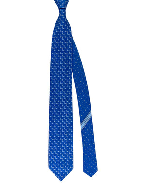 Salvatore Ferragamo Tie Navy Blue Dolphins