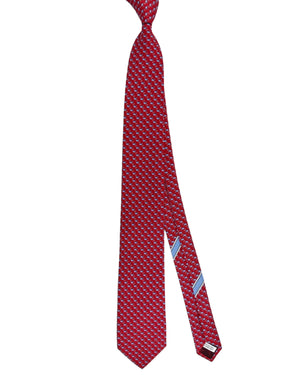 Salvatore Ferragamo Tie Red Whale - New Collection