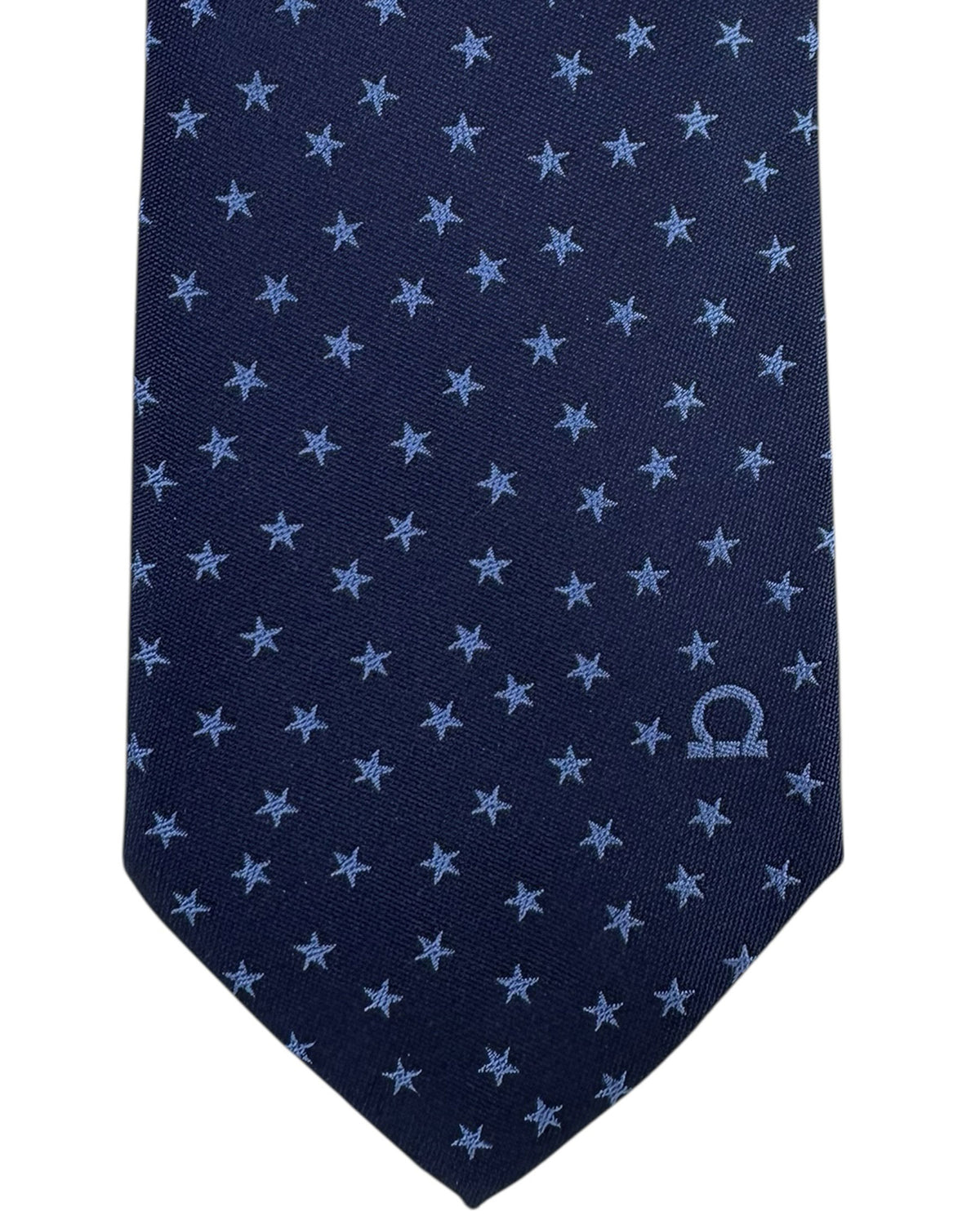 Salvatore Ferragamo Tie Navy Stars - Narrow Cut