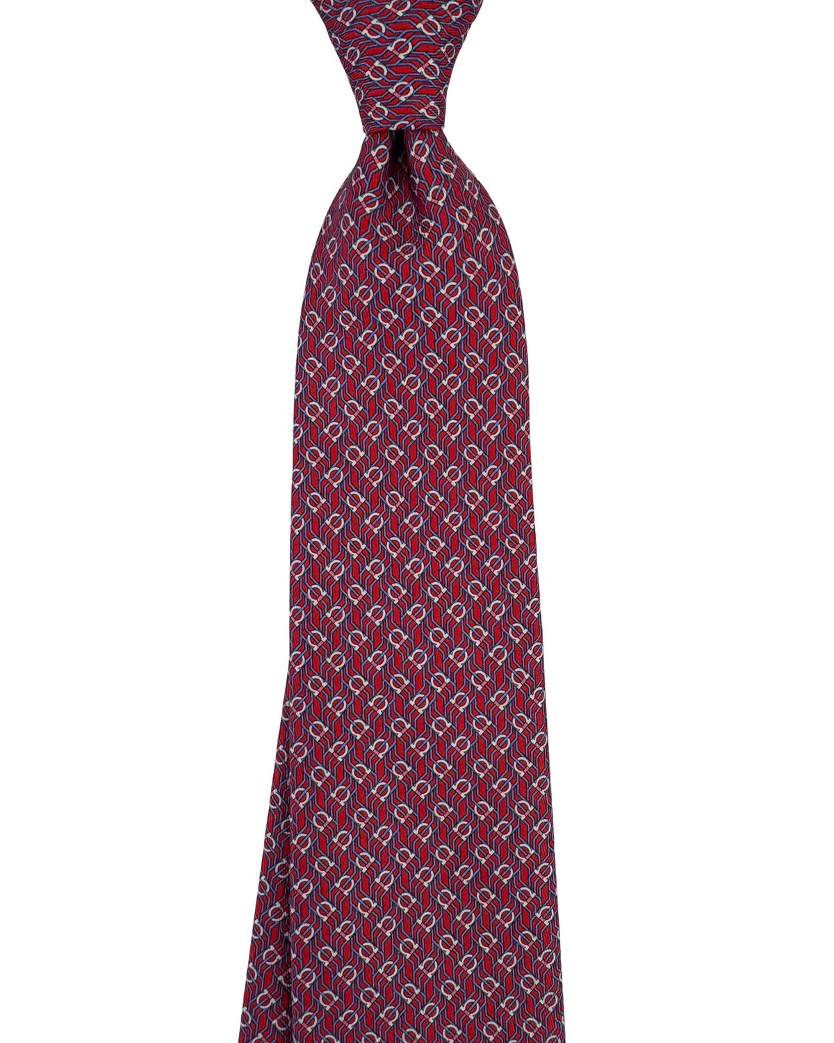 Ferragamo Tie Red Gancini Tertris