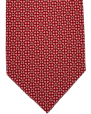 Salvatore Ferragamo Tie Red Gancini