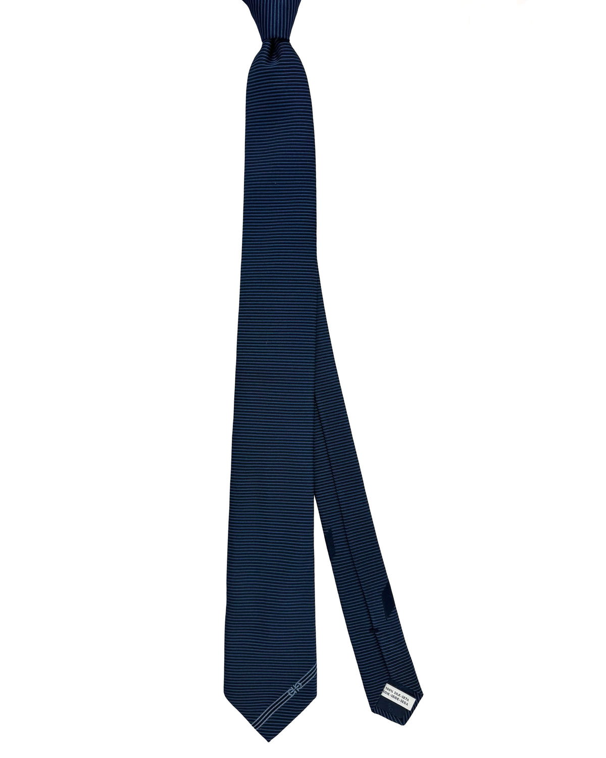 Salvatore Ferragamo Tie Navy Design With Gancini SALE