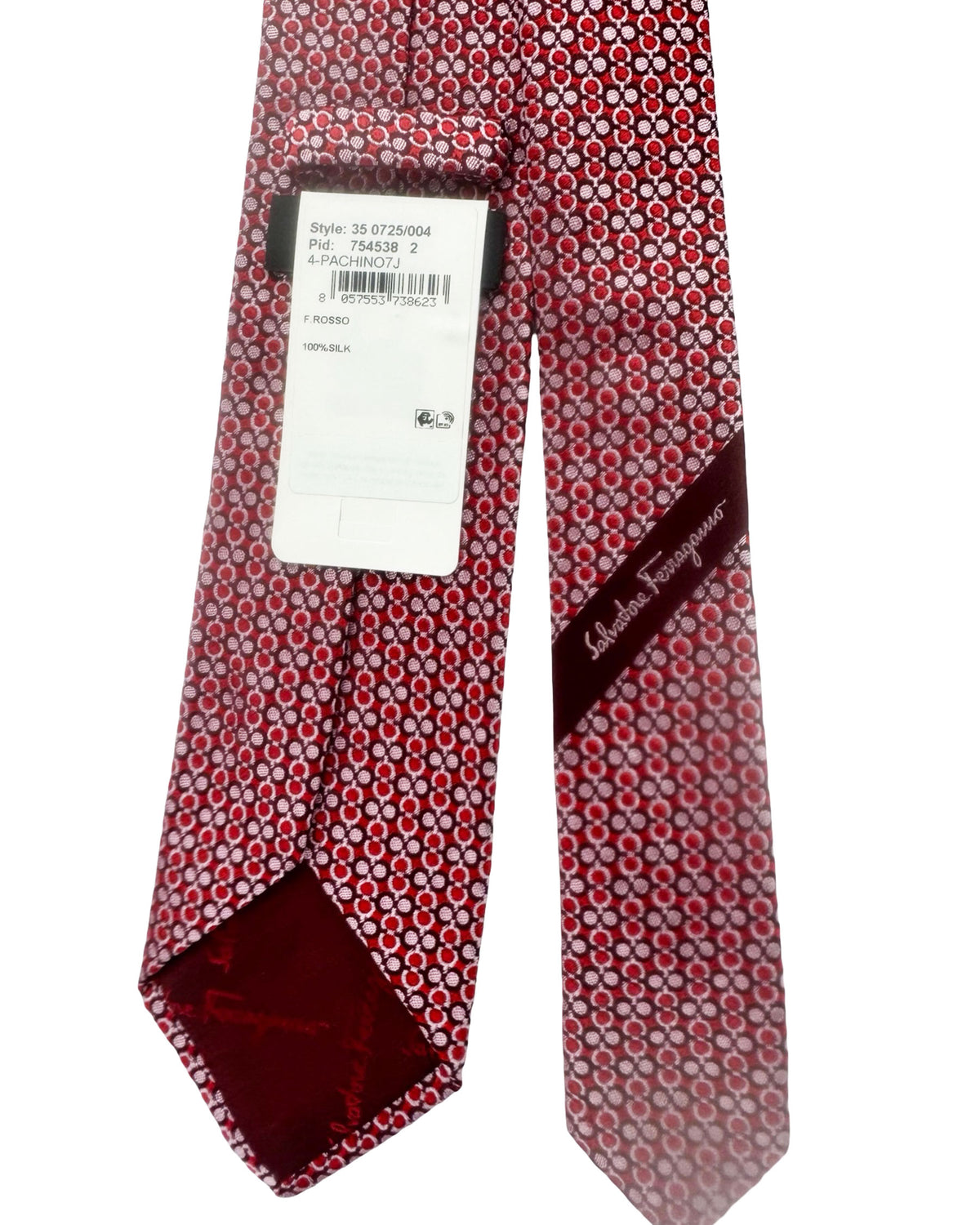Salvatore Ferragamo Tie Red Gancini