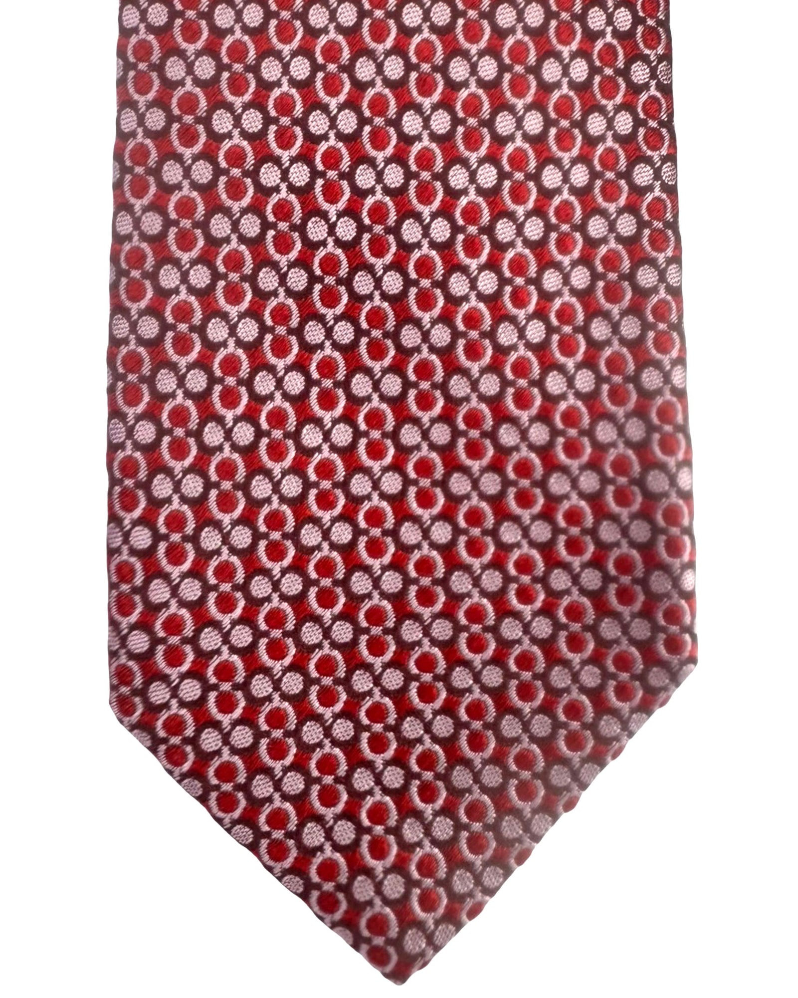 Ferragamo Tie Red Gancini