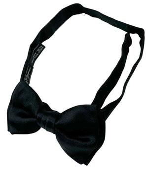 Salvatore Ferragamo Bow Tie Black - Silk Pre-Tied Designer Bow