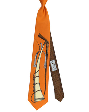 Fornasetti Tie Orange Horn