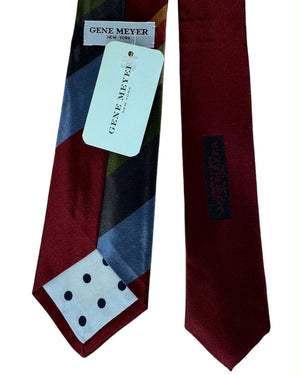 Gene Meyer Necktie genuine Hand Made In Italy