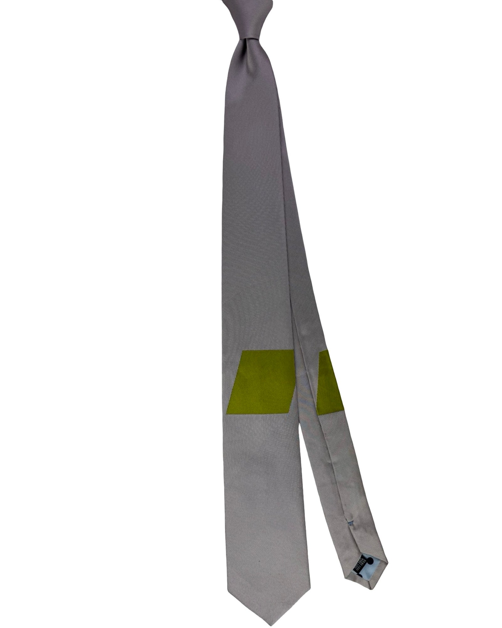 Gene Meyer Tie Gray with Olive Accent SALE